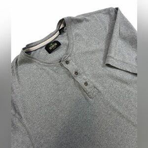 RedHead Gray Henley Short Sleeve T-Shirt Men’s 3XL Heavyweight